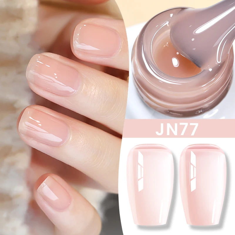 BORN PRETTY Jelly Nude Gel Nail Polish 10ml Light Pink