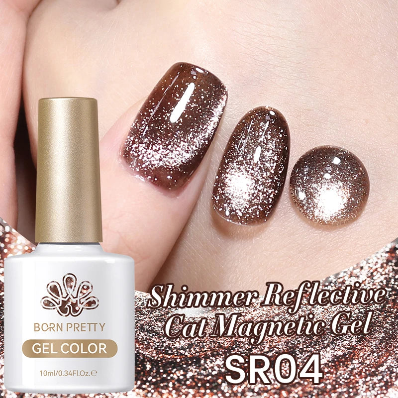 BORN PRETTY 10ml Silver Cat Magnetic Gel Nail Polish