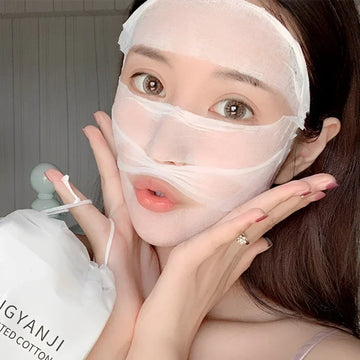 50pcs Stretchable Cotton Pads – Facial & Makeup Care