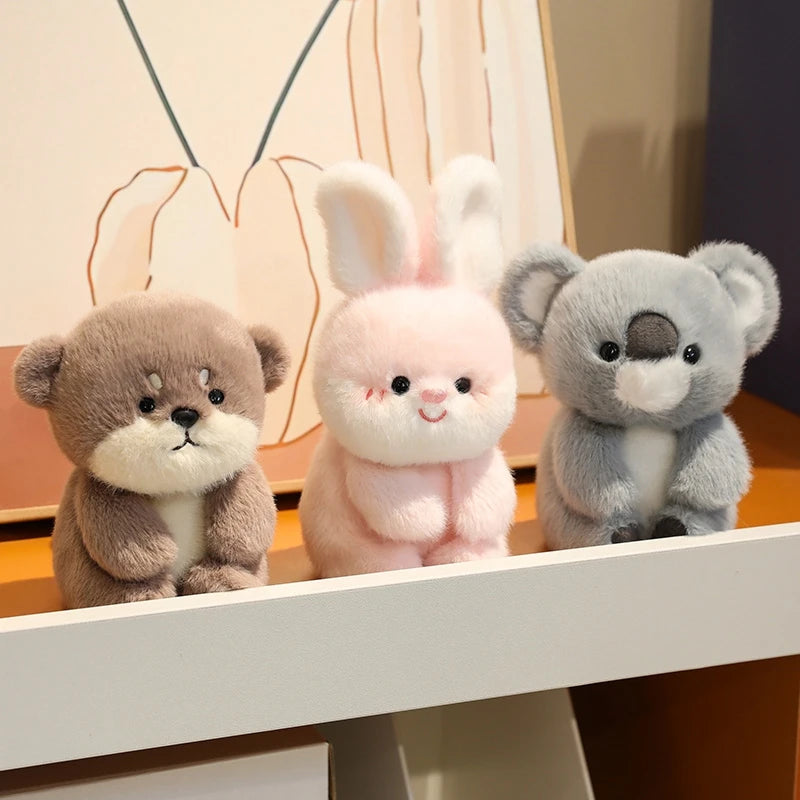 Cute Sitting Animal Plush Set Vervelle