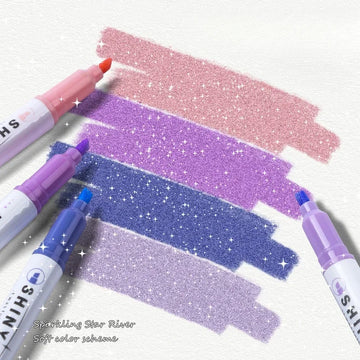 4pcs/set Aesthetic Star Glitter Highlighters