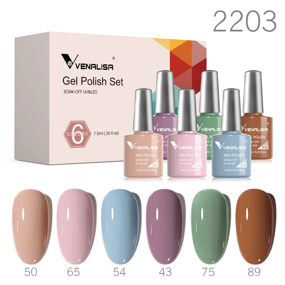 Venalisa Jelly Pink Nail Gel Polish Kit HEMA-Free