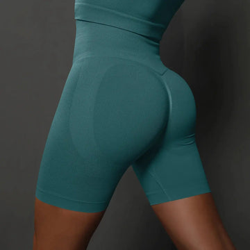 Women’s High-Waist Yoga & Fitness Shorts – Seamless, Breathable, Summer Gym Vervelle