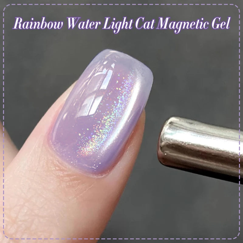 BORN PRETTY 10ml Rainbow Purple Cat Eye Gel Nail Polish