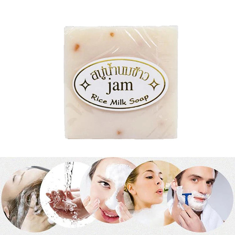 Gold JAM Rice Milk Soap 65g – Handmade Thai Goat Milk Soap