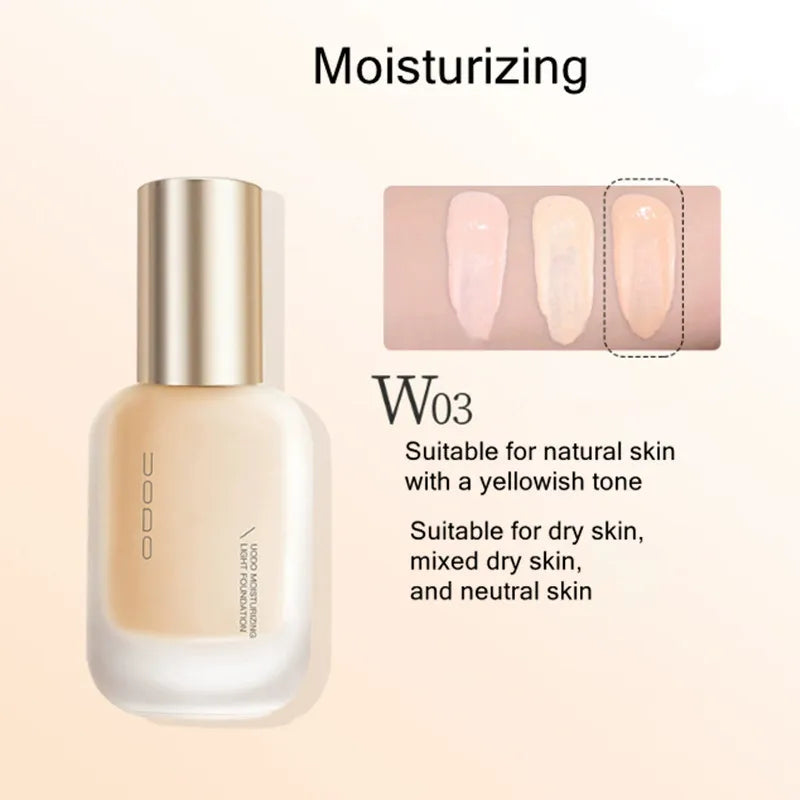 UODO Hydrating Oil-Control Liquid Foundation Matte Finish Vervelle