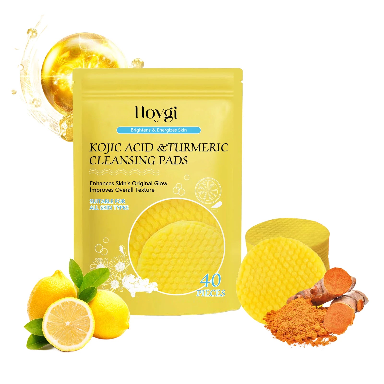 Turmeric Kojic Acid Cleansing Pads Exfoliate & Brighten