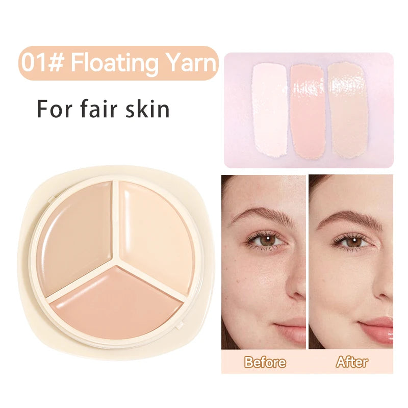 Concealer palette, waterproof and long-lasting contouring effect