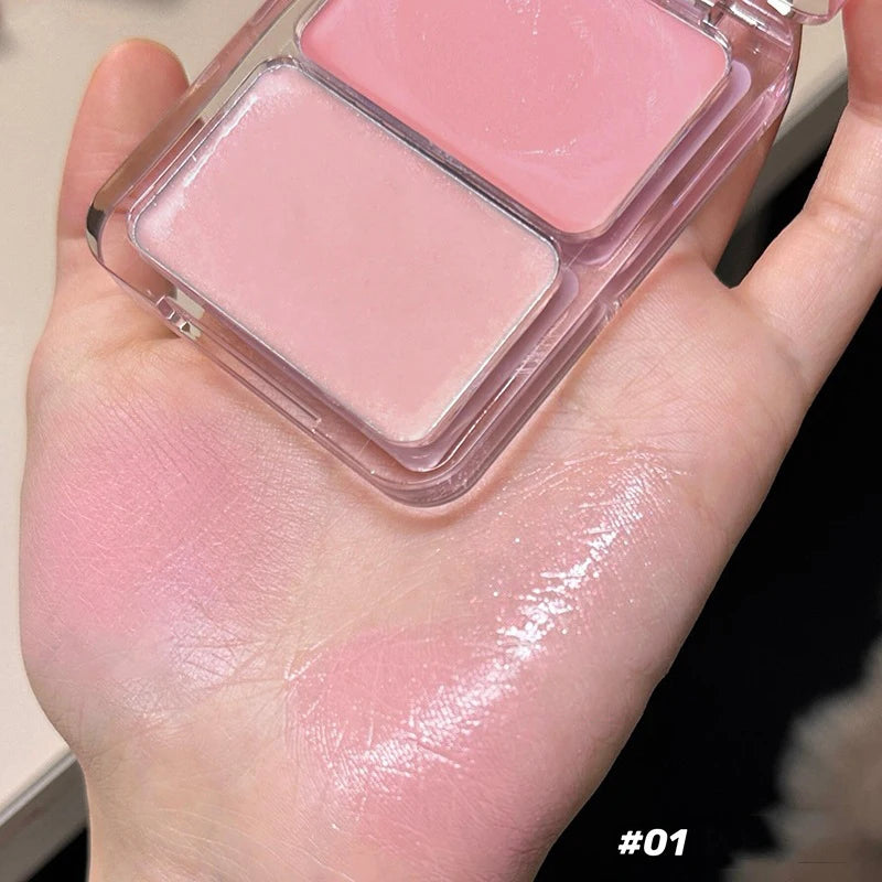 Water Light Peach Cream Blush Milk Pink Cream Natural Cheek Tint Brighten Waterproof Face Contouring Orange Blush Palette Makeup