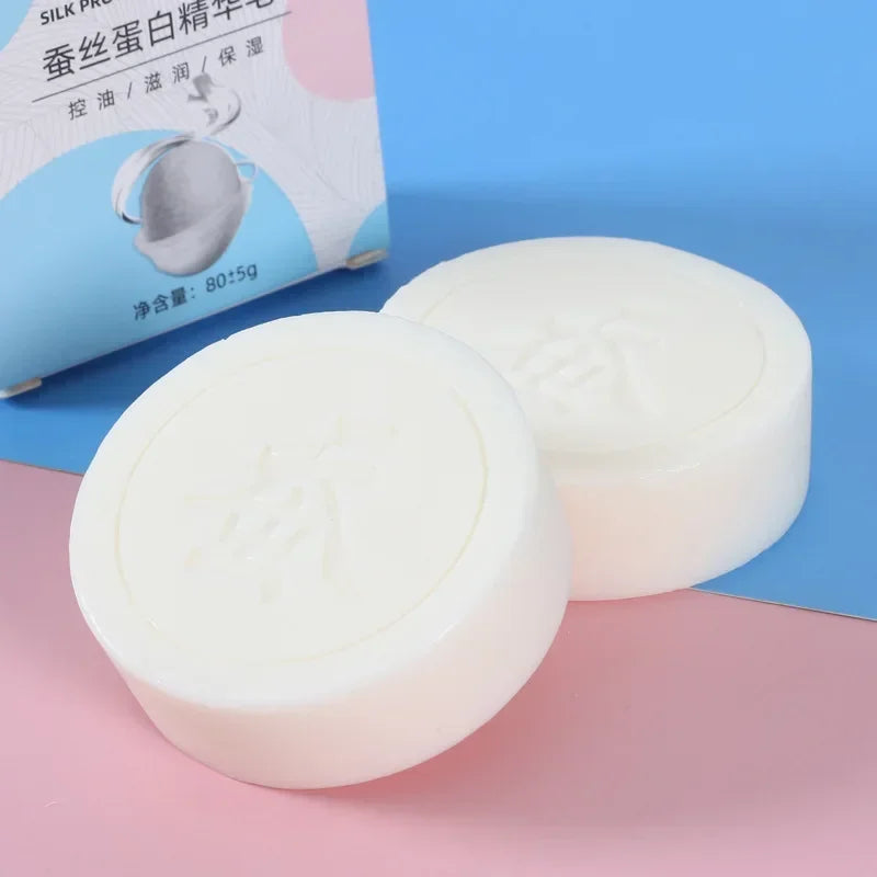 Goat Milk Silk Handmade Soap 80g Moisturizing Skincare Bar