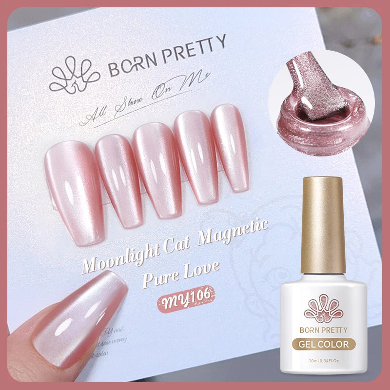 BORN PRETTY 10ml Silver Cat Magnetic Gel Nail Polish