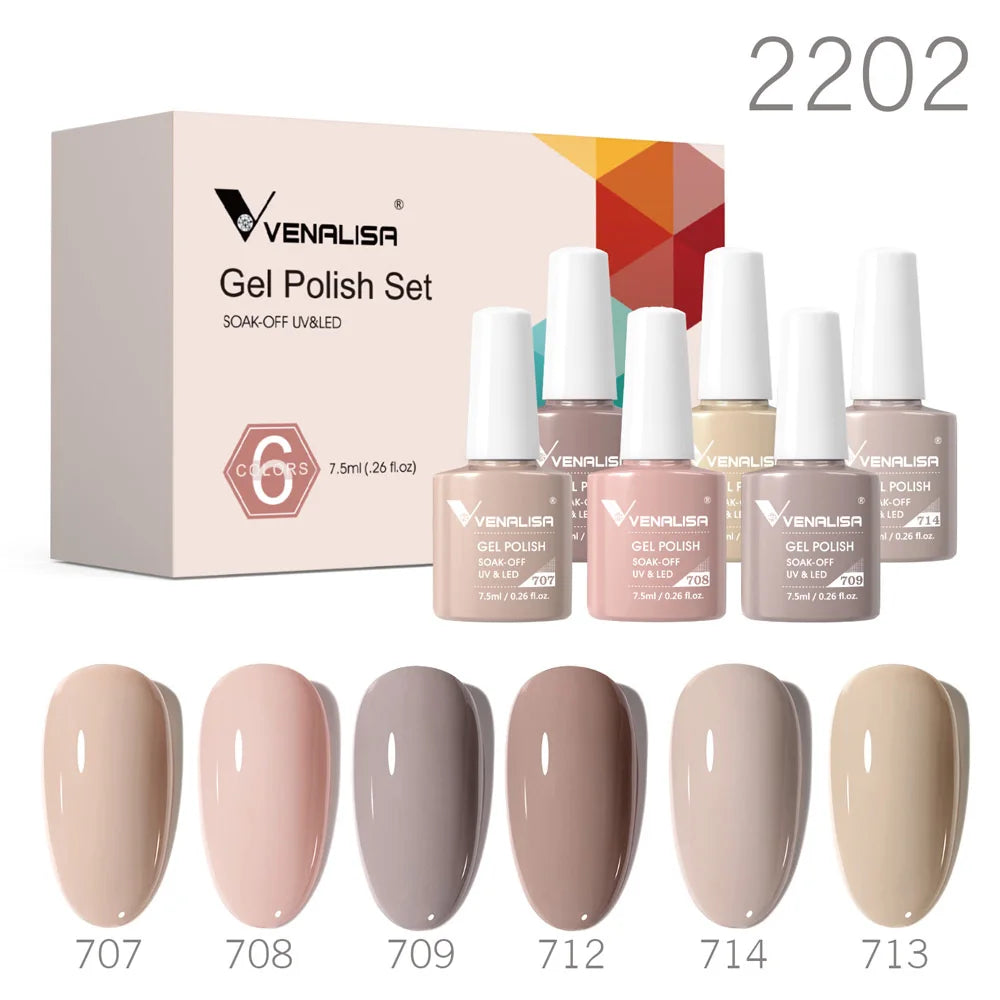 Venalisa Jelly Pink Nail Gel Polish Kit HEMA-Free