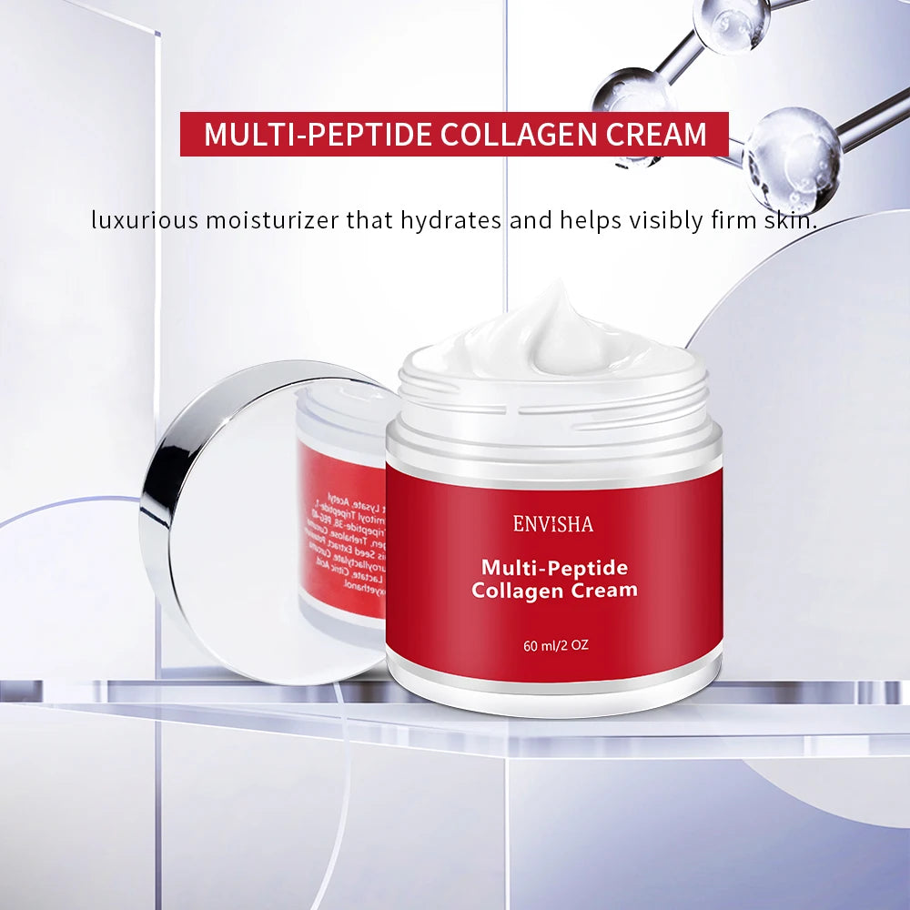 Face Cream Multi Peptide Collagen Skin Care Anti-Wrinkle Aging Moisturizing