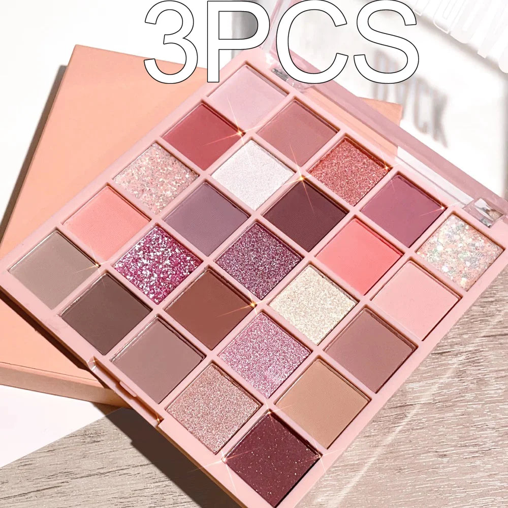 25-color eye shadow tray, oatmeal milk tea tray, sparkling powder