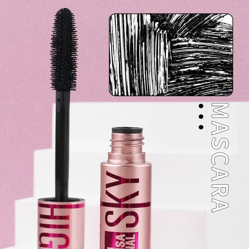 4D Waterproof Mascara Lengthening & Curling Black Lashes
