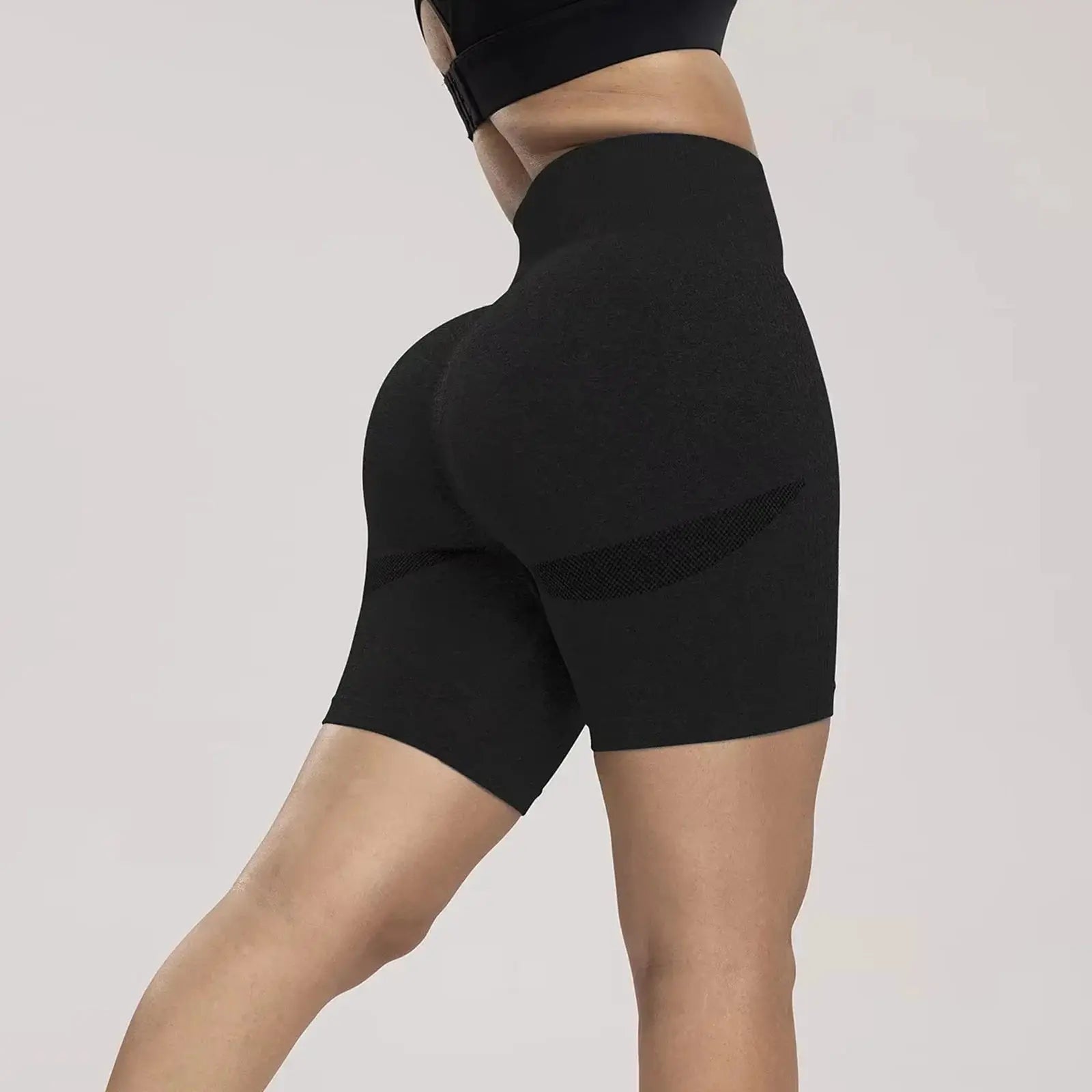 Women’s High Waist Seamless Multicolor Yoga & Fitness Shorts Hip-Lifting Vervelle