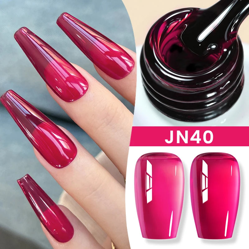 BORN PRETTY Jelly Nude Gel Nail Polish 10ml Light Pink