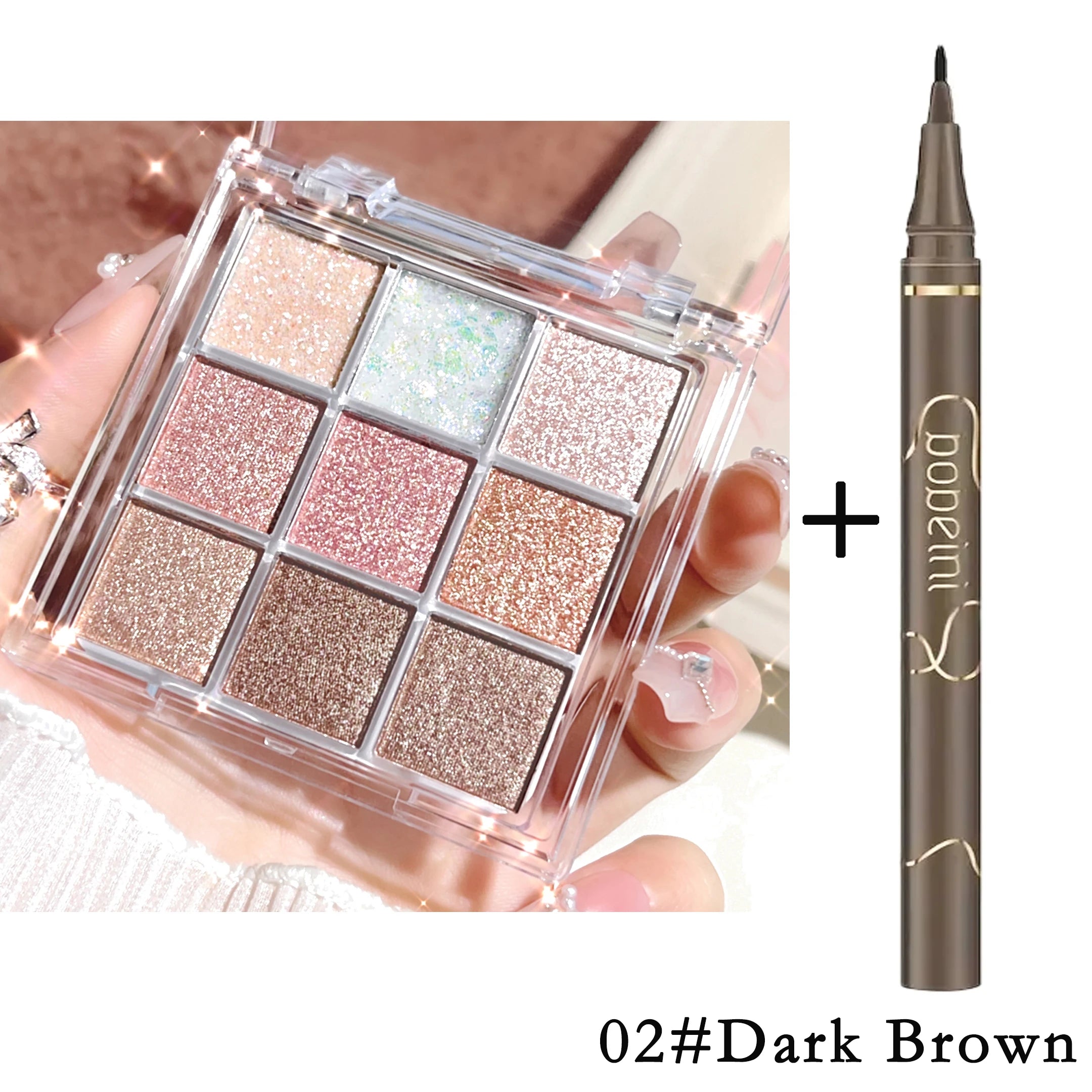 Pearlescent Glitter Highlighter & Eyeshadow Palette