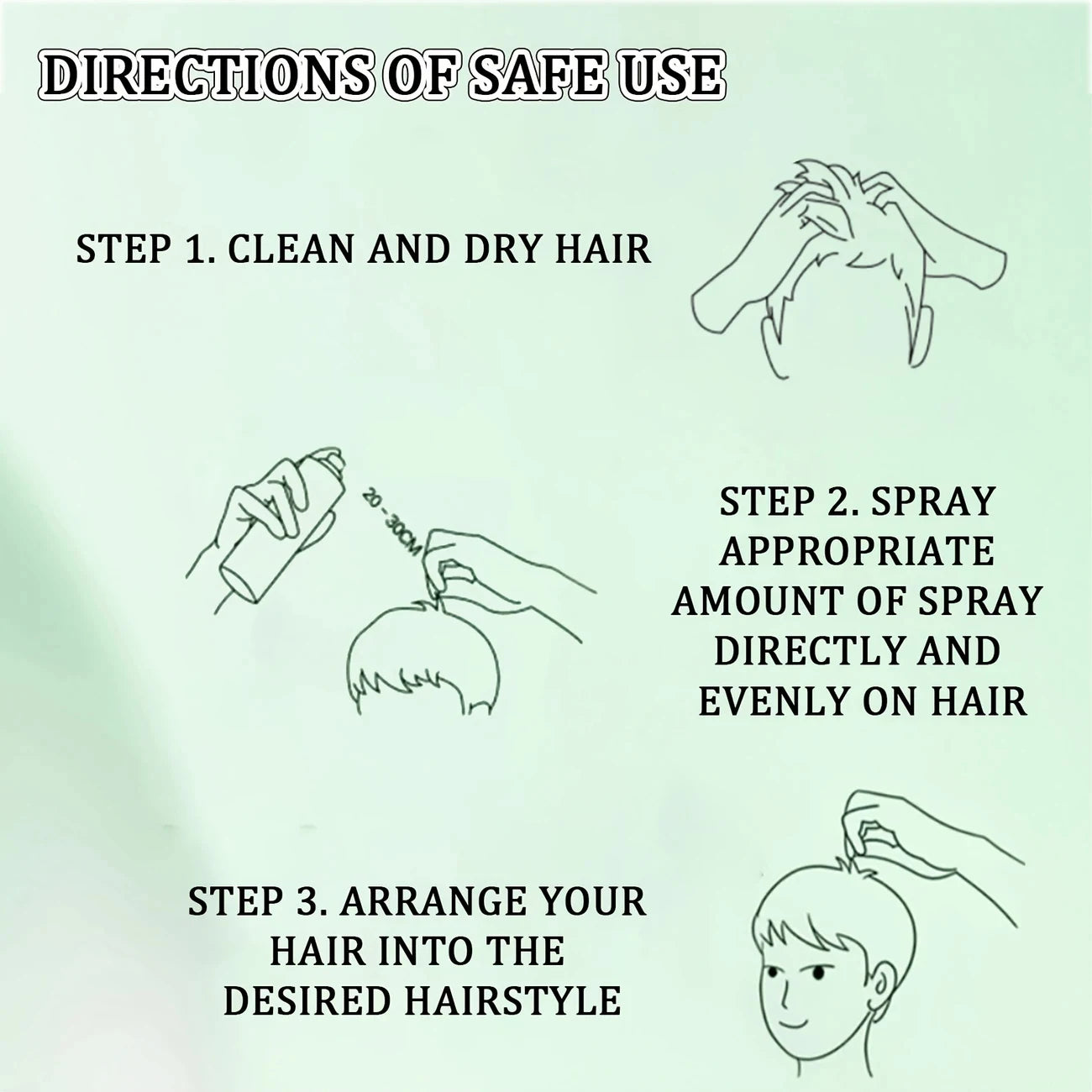 Hairspray Suitable for Men and Women Quick-Drying Oil Control Formula
