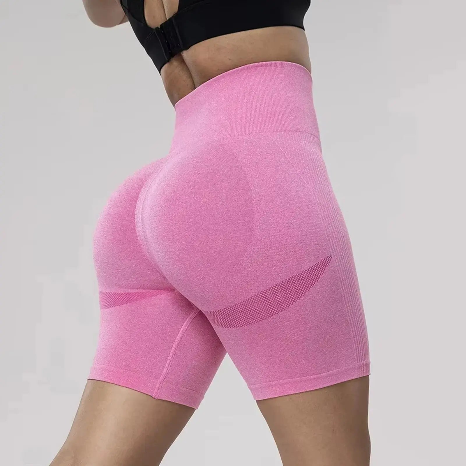 Women’s High Waist Seamless Multicolor Yoga & Fitness Shorts Hip-Lifting Vervelle