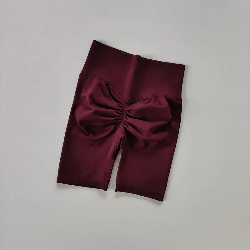 Women High Waist Yoga Shorts Hip-Lifting Quick-Dry Fitness Gym Pants Vervelle
