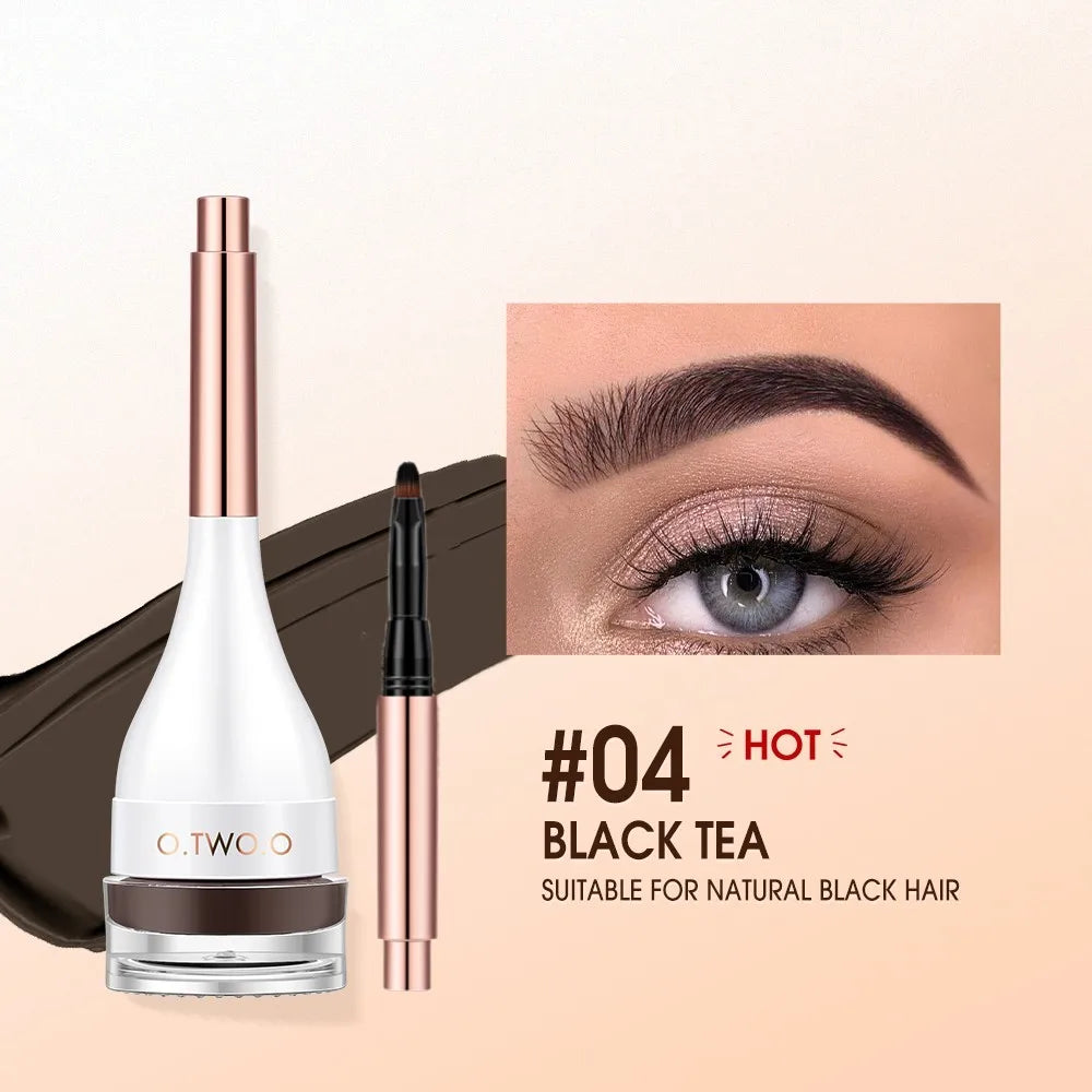 O.TWO.O Waterproof Eyebrow Pomade – Double-Use Brow Gel