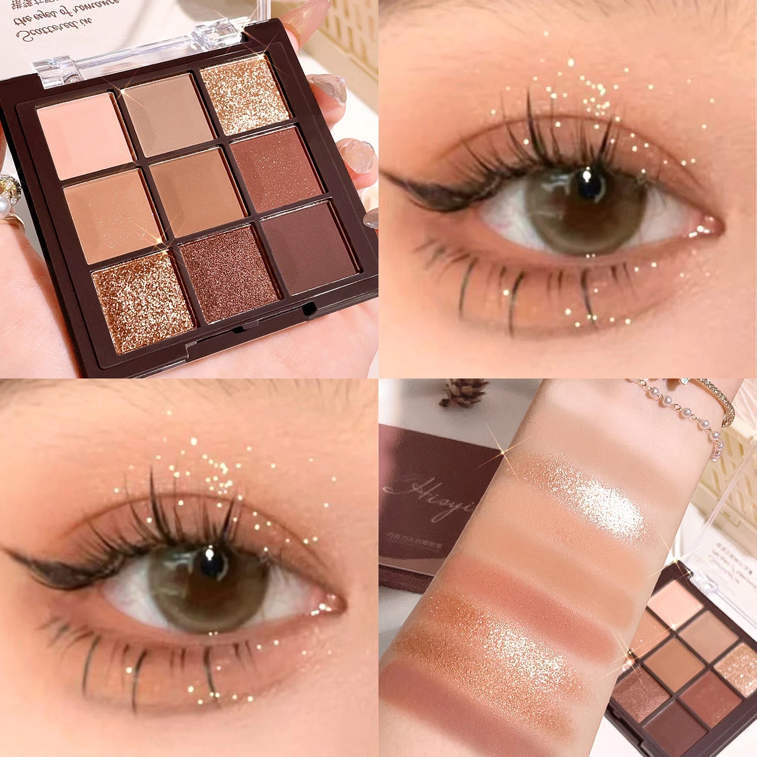 Eyeshadow palette, nine-color chocolate eyeshadow palette