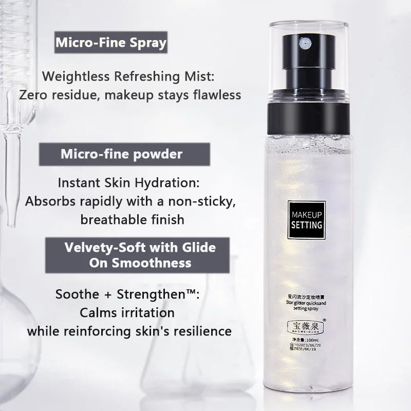 100ML Long-Lasting Makeup Fixing Spray: Waterproof & Oil Control