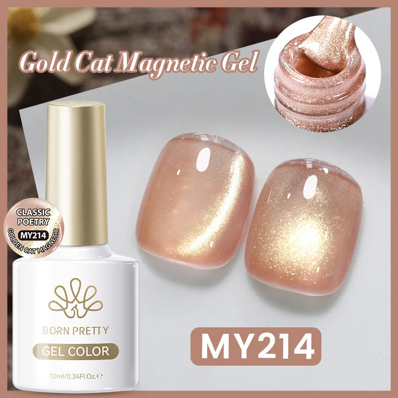 BORN PRETTY 10ml Silver Cat Magnetic Gel Nail Polish