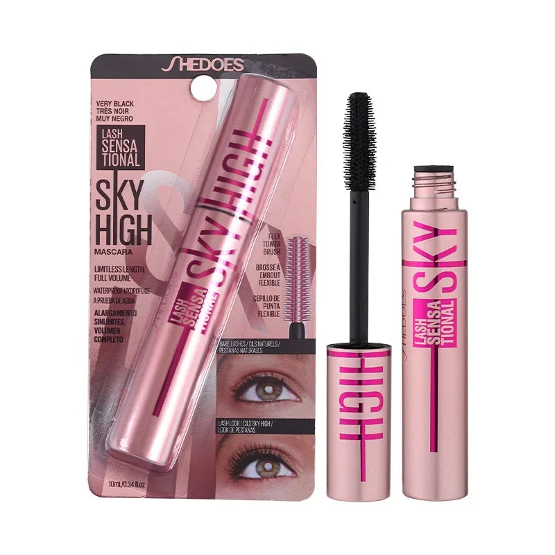 4D Waterproof Mascara Lengthening & Curling Black Lashes