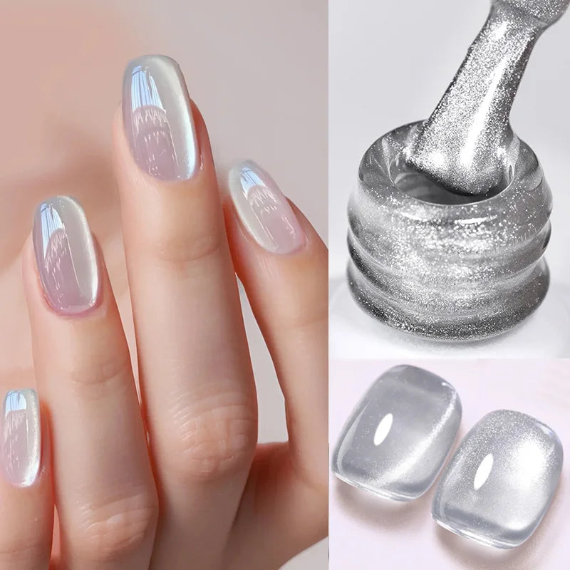 BORN PRETTY 10ml Silver Cat Magnetic Gel Nail Polish