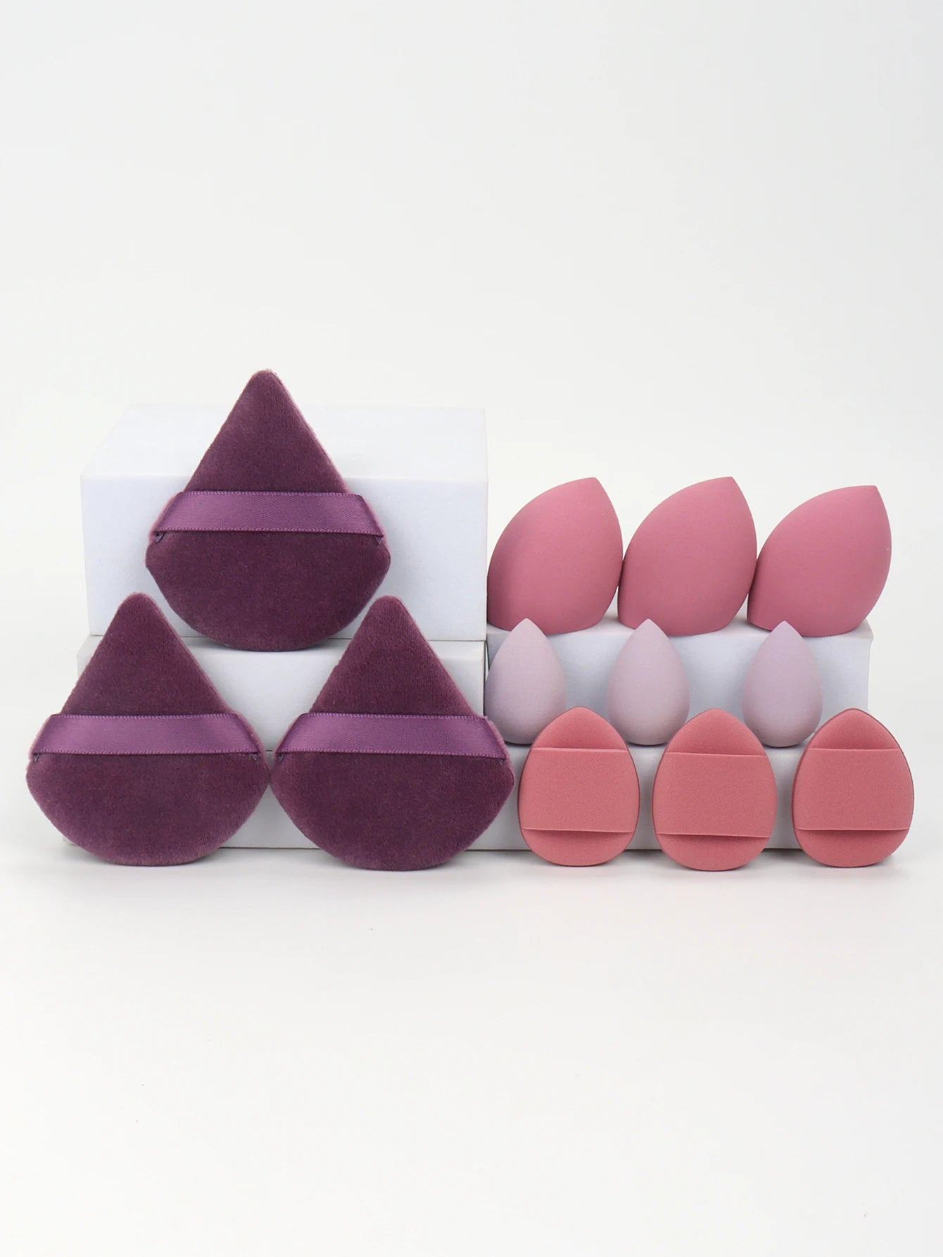 12Pcs Makeup Sponge & Puff Set for Blending & Powder Vervelle