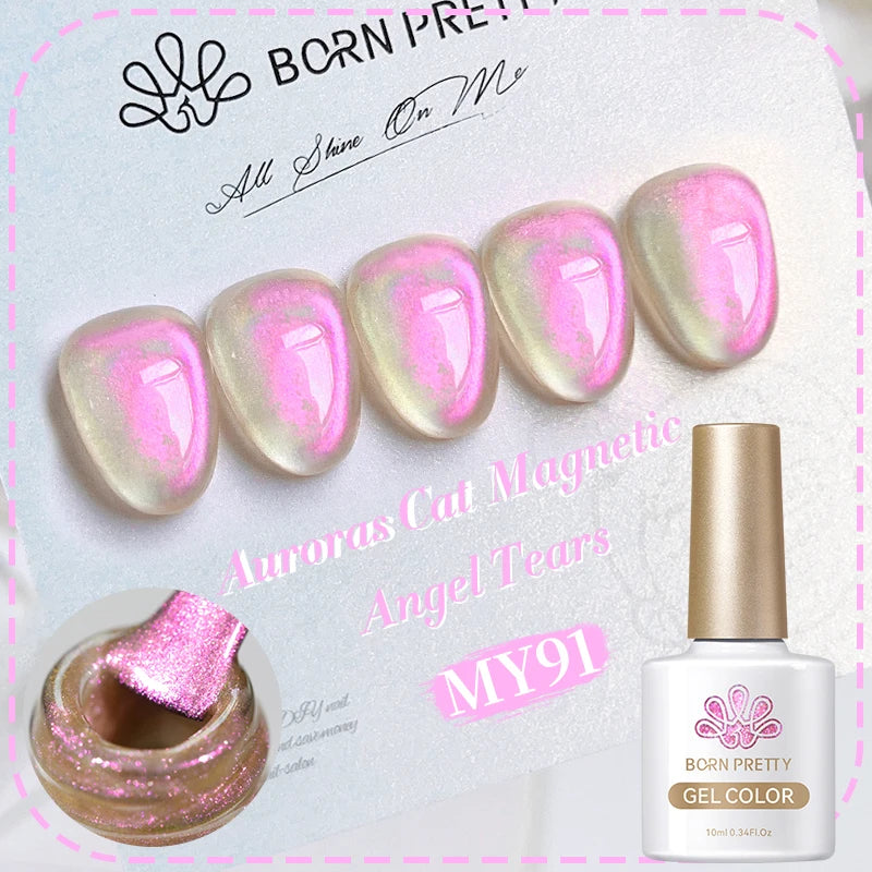 BORN PRETTY 10ml Silver Cat Magnetic Gel Nail Polish