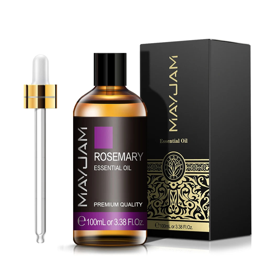 MAYJAM Essential Oils 100ml – Peppermint, Lavender & Lemongrass for Diffuser, Massage & Relaxation