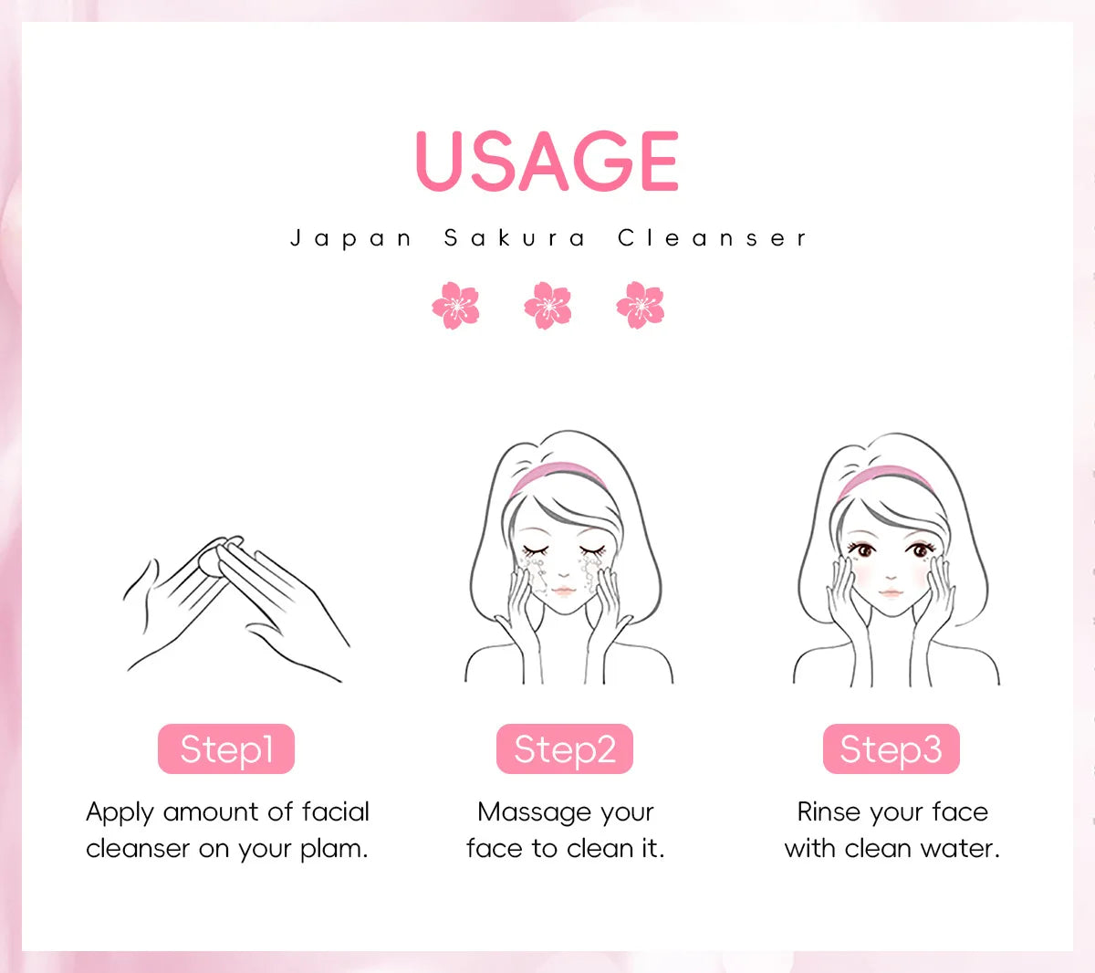 LAIKOU Sakura Facial Cleanser Vervelle