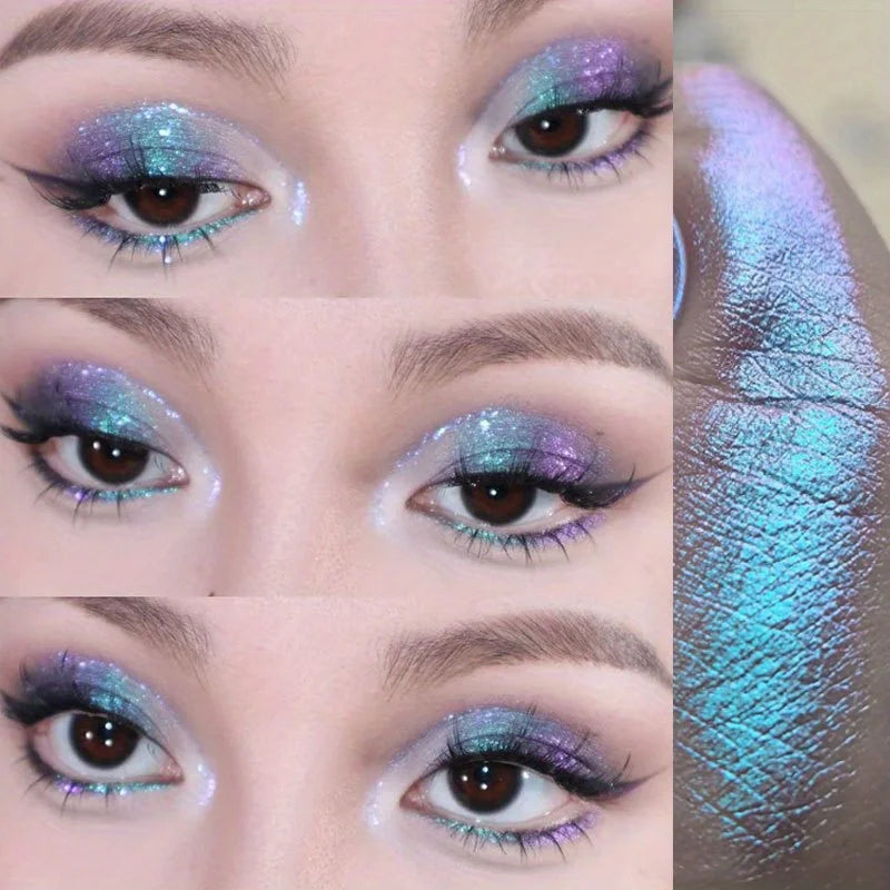 Chameleon Glitter Eyeshadow Pearly Shimmer Metallic Palette