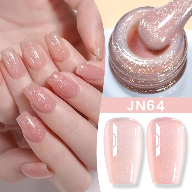 BORN PRETTY Jelly Nude Gel Nail Polish 10ml Light Pink