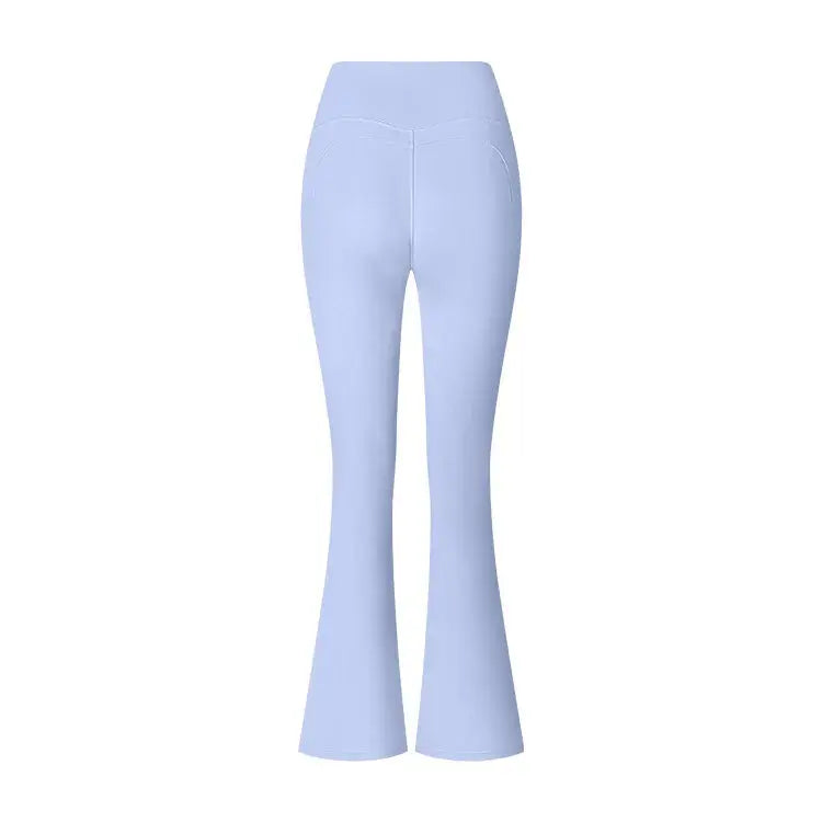Women High Waist Flared Yoga Leggings Tummy Control Wide-Leg Pants Vervelle