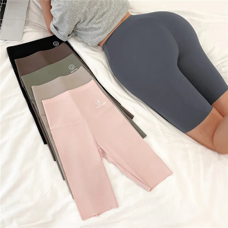 Sports Short Leggings Gym Fitness Push Up Shorts Women Yoga Slim Fit Half Pants Elastic High Waist Summer Thin Workout Tights Vervelle