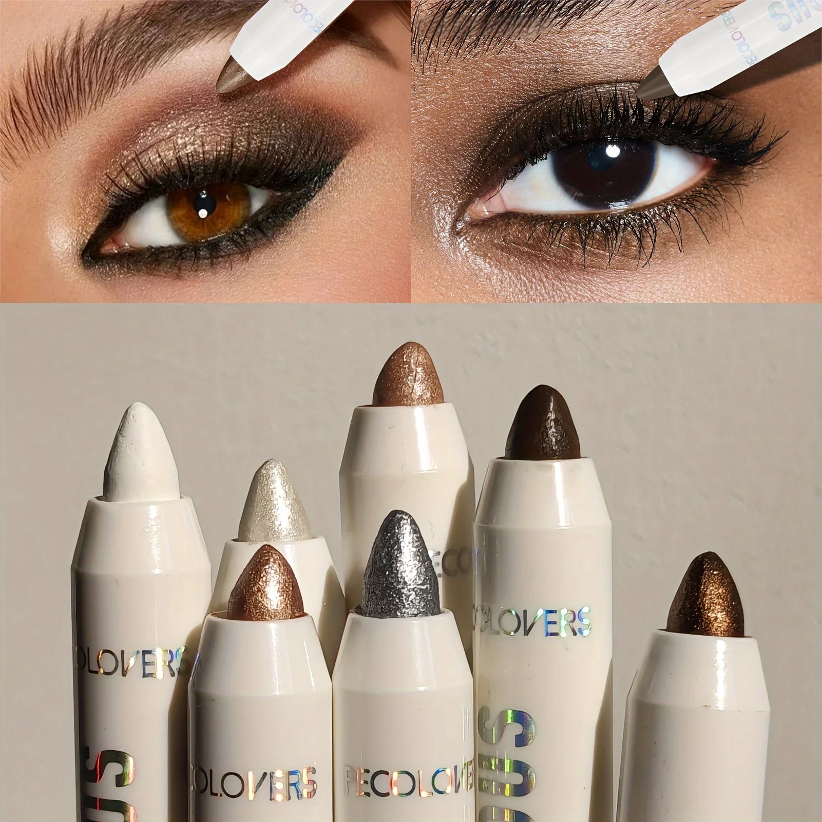Waterproof Eyeshadow Stick Long-Lasting Neutral Brown