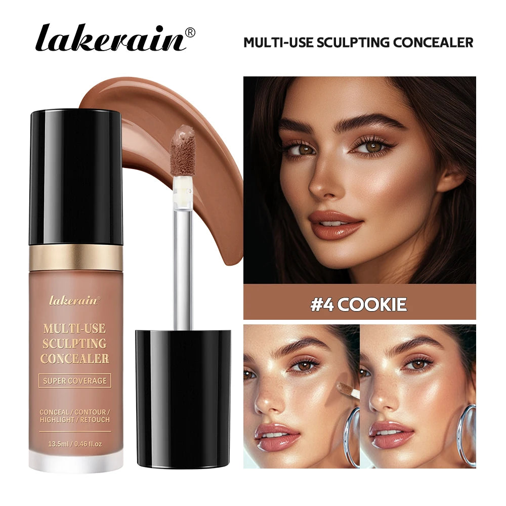 Waterproof Liquid Concealer Matte High Coverage Oil Control Foundation