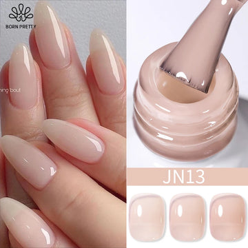 BORN PRETTY Jelly Nude Gel Nail Polish 10ml Light Pink