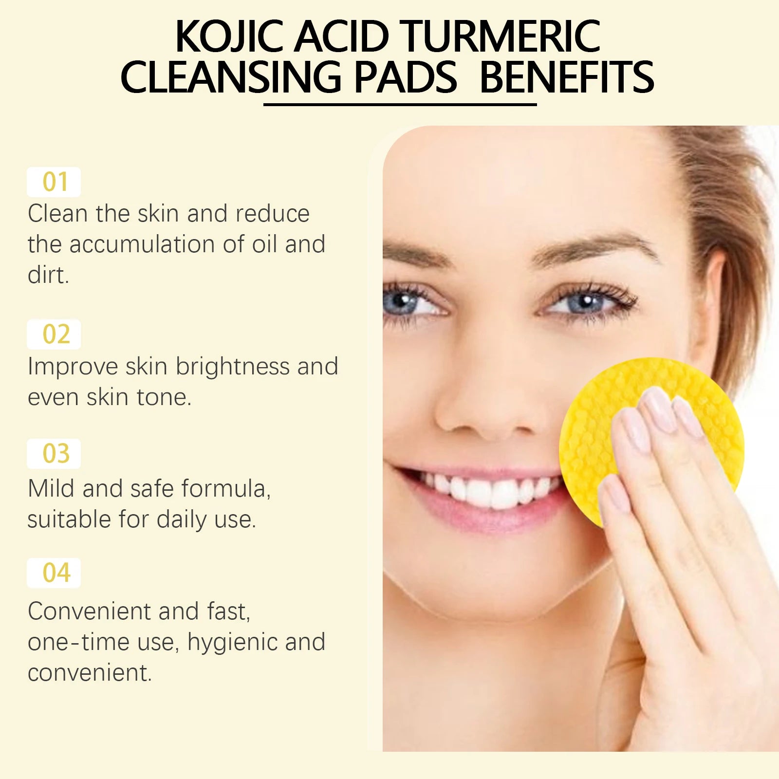 Turmeric Kojic Acid Cleansing Pads Exfoliate & Brighten