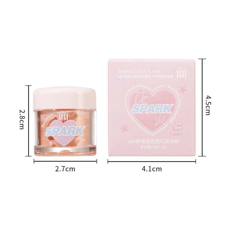 3 Colors Glitter Highlighters Powder Diamond Shimmer Eye Shadow