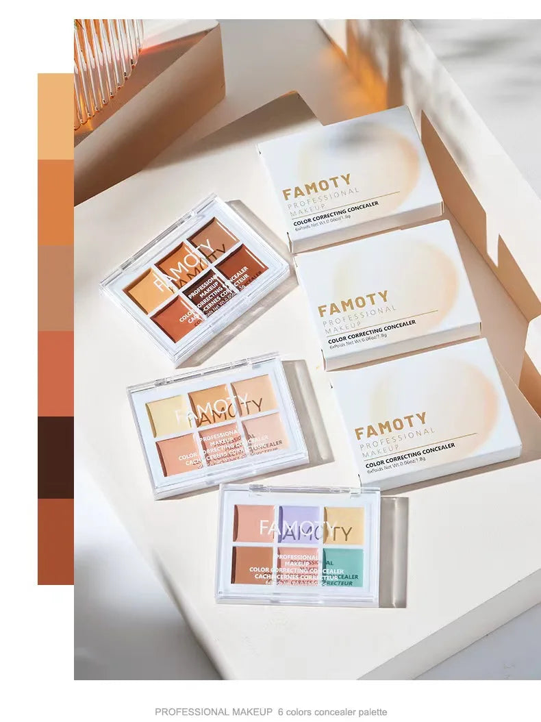 9-Tone Concealer Palette – Full Coverage for Acne, Dark Circles & Brightening Vervelle