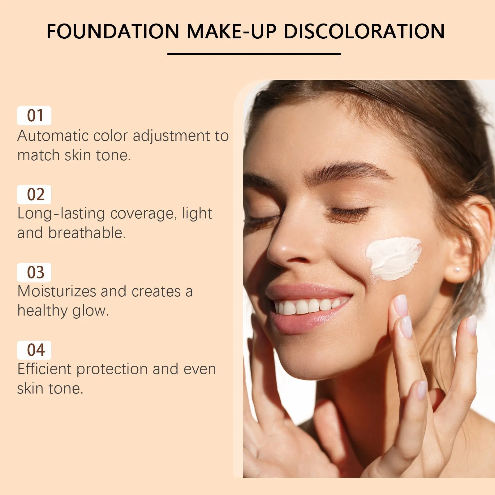 Liquid Foundation BB CC Cream – Matte, Waterproof, Full Coverage Concealer Vervelle