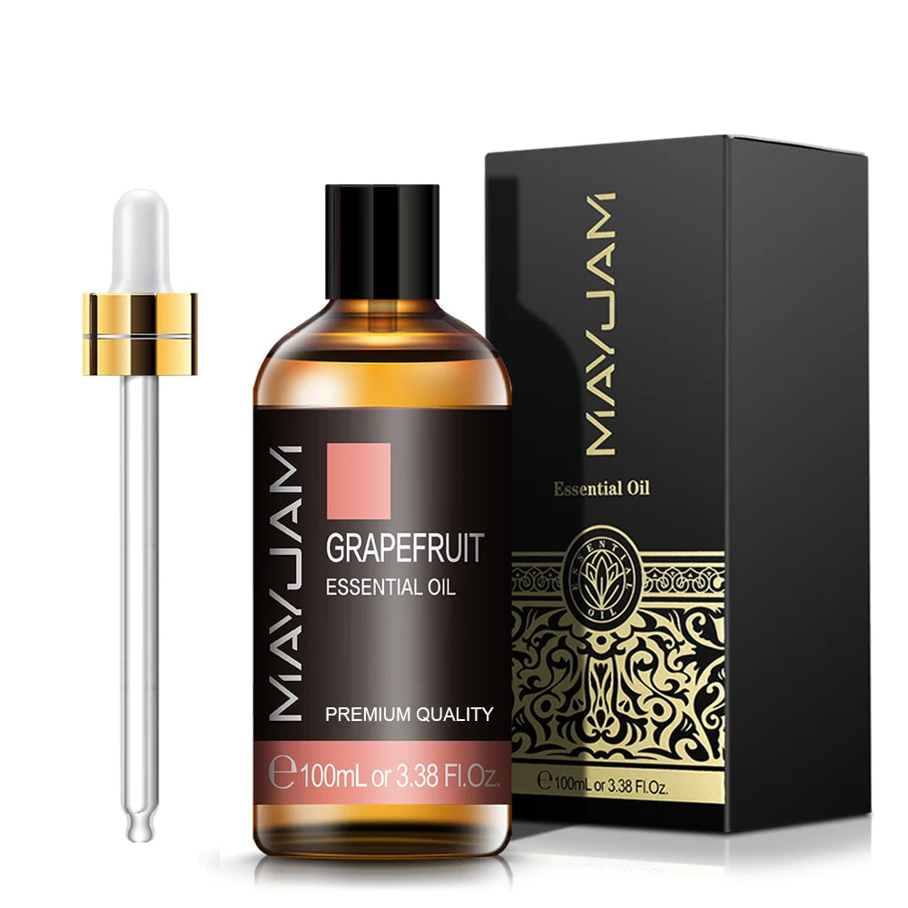 MAYJAM Essential Oils 100ml – Peppermint, Lavender & Lemongrass for Diffuser, Massage & Relaxation