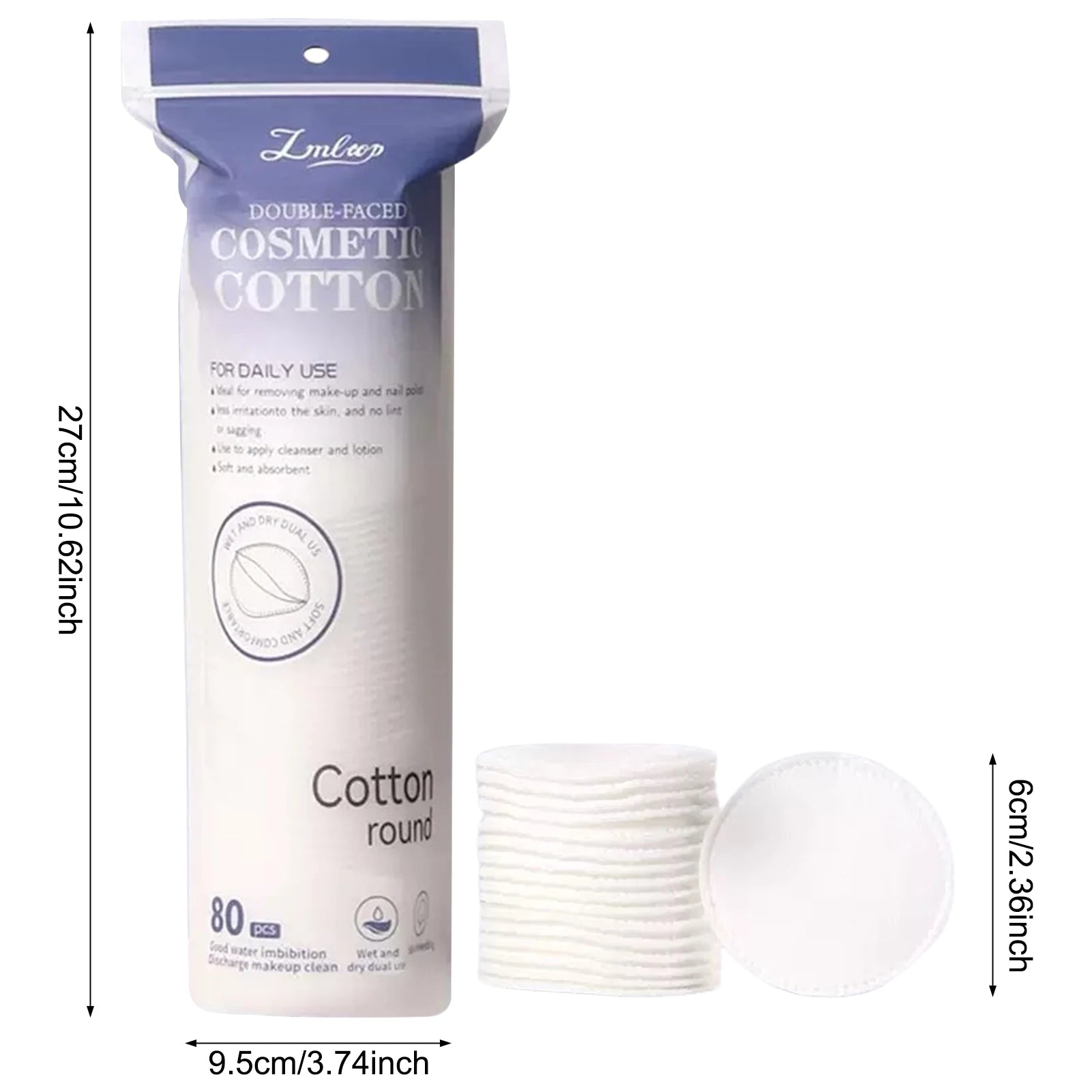 80/100/150pcs Disposable Cotton Pads – Makeup & Nail Care