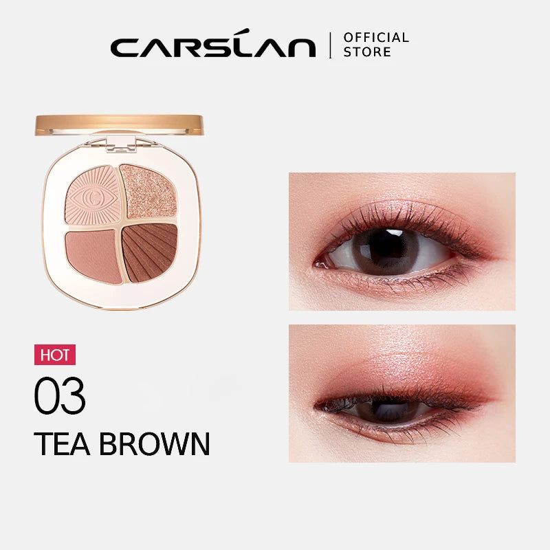 CARSLAN 4-Color Eyeshadow Palette Vervelle