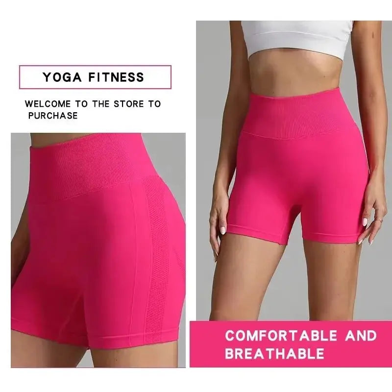 Women’s High-Waist Seamless Sports Shorts – Push-Up Gym, Yoga & Fitness Vervelle